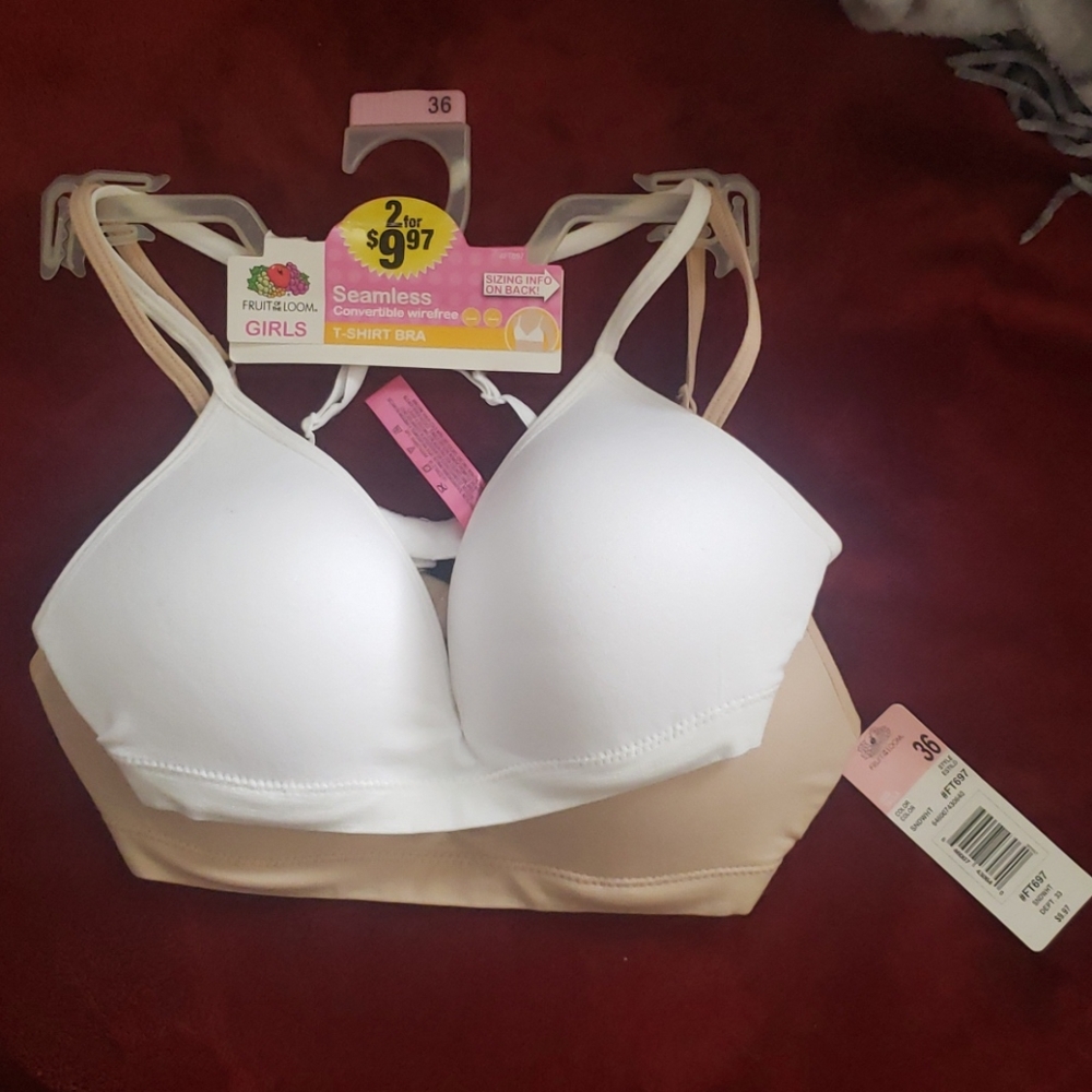 Fruit of the Loom Girls T shirt Bras